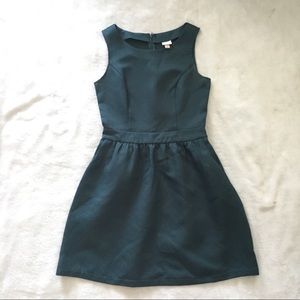 Green Asymmetrical Cocktail Dress